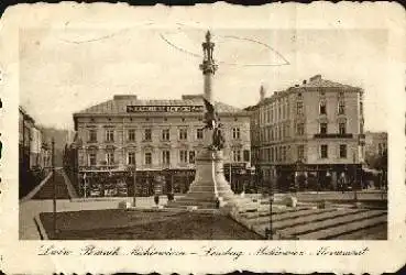 Lemberg Lwow Mickiewicz Monument gebr. 23.11.1916