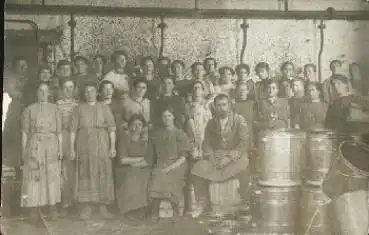 Frauenarbeit im 1. Weltkrieg Färberei Echtfoto * ca. 1917