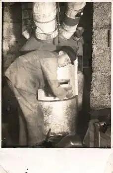 Heizer Berufe  Echtfoto *ca. 1920