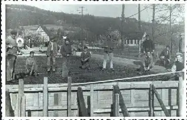 Bunkerbau Bauarbeiter Eisenbieger Echtfoto gebr. 1943