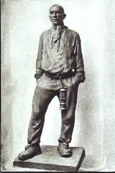 Bergmann von der Saar mit Grubenlampe * ca. 1920