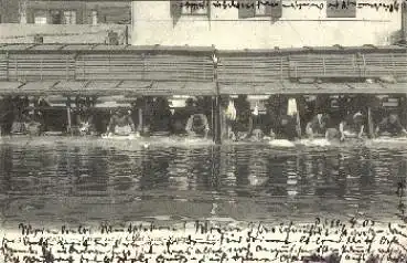 Hausarbeit Paris Canal Saint Martin Frauen beim Waschen o 14.4.1905