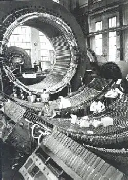 Industrie Bau Wasserkraft-Generatoren Berlin * ca. 1950