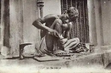 Schuhmacher in Calcutta Indien * ca. 1910