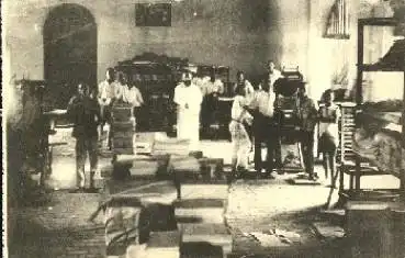Druckerei  Stanleyville Kisangani Kongo Druckerschule * ca. 1910