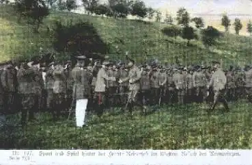 Preussen Besuch des Kronprinzen hinter der Front, Reiterfest im Westen, o 13.3.1918