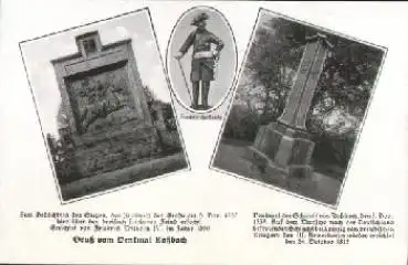 06667 Roßbach bei Weissenfels Denkmal  Friedrich der Große * ca. 1920