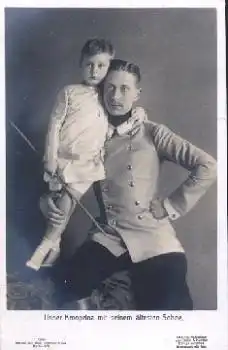 Preussen Kronprinz Wilhelm mit ältesten Sohn, Nr. 2584, o 9.3.1910