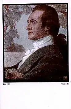 Johann Wolfgang von Goethe Künstlerkarte Bauer *ca. 1930