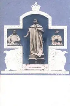 Albrecht Achilles Kurfürst von Brandenburg Prägekarte * ca. 1900