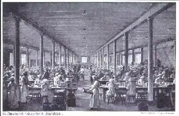 Schokoladenfabrik Hamburg Wandsbek Reichardt Kakao Werk Einpackraum,* ca. 1910