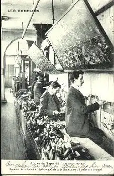 Les Gobelins - Sticker Teppichknüpfer La Savonnerie o 8.9.1909