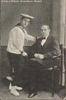 Akrobaten Gustav und Richard, Zirkus * ca. 1915