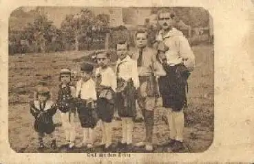 Artisten Familie Gruß aus dem Zirkus * ca. 1910
