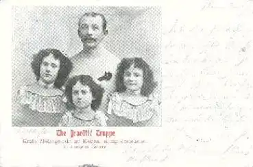 Kraftathlet Strongman The Graedlte Truppe Kraft-Melange-Akt an Ketten Zirkus o 7.6.1903