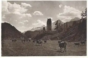 Kuhherde Heimkehr von der Weide, * ca. 1930