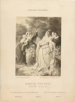 Schiller Galerie Maria Stuart (Act III, Scene 4) Größe 6 Blatt 1
