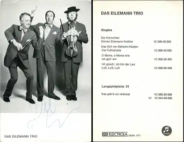 Eilemann Trio Electrola DRWA 4771 mit Autogramm