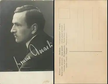 Decarli Bruno Theaterschauspieler Dresdner Kunstverlag Gustav Schmidt 1905