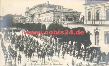 Warschau Einzug der verbündeten deutschen Truppen mit Prinz Leopold von Bayern *ca. 1916