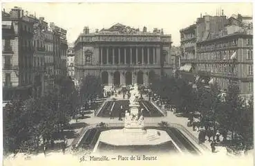 Marseille Place de la Bourse o 3.10.1912