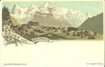 Mürren Gruss aus Litho * ca. 1898