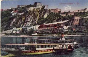 Rheindampfschiff am Ehrenstein, * ca. 1910