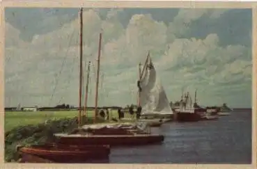Segelboote am Ufer, * ca. 1950