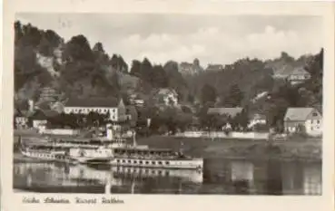 Elbdampfer "Dresden" vor 1824 Rathen o um 1955
