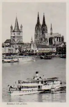 Rheindampfer bei Köln * ca. 1940