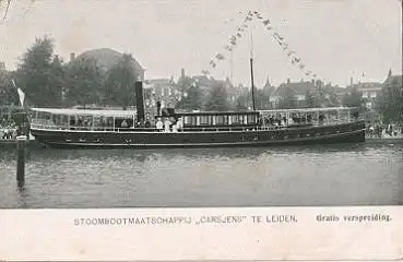Binnenschiff Corsjens Werbekarte * ca. 1920