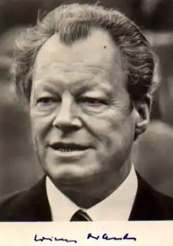 Dr. h. c. Willy Brandt orig. Autogramm Bundeskanzler SPD Politiker *ca. 1960