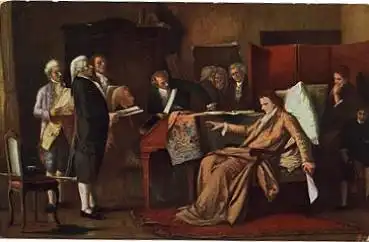 Wolfgang Amadeus Mozart "Letzes Requiem" Künstlerkarte *ca. 1920