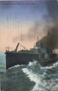 Torpedoboot in voller Fahrt o 31.6.1916