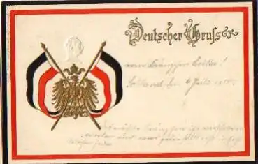 Kaiser Wilhelm Prägekarte o 5.7.1900
