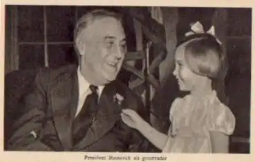 President Roosevelt als Großvater, Tucks Karte *ca. 1940