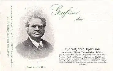 Björnstjerne Björnson, Serie D, Nr. 124, * ca. 1900 ​norwegischer Dichter, Literaturnobelpreisträger