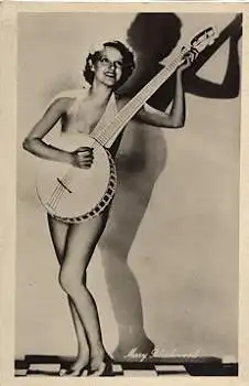 Blackwood  Mary Schauspieler spielt Banjo, Jazz *ca. 1940