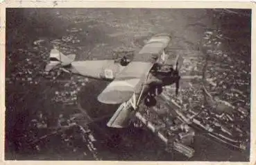 Doppeldecker Flugzeug o 19.7.1933