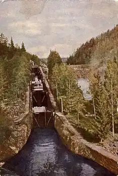 Vrangfoos Telemark Schleuse Norwegen * ca. 1950