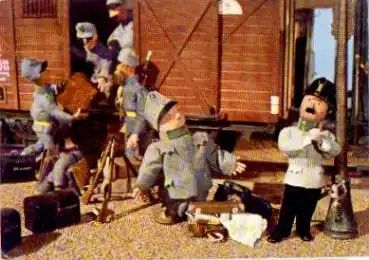 Puppen Marionetten "der brave Soldat Schwejk" gebr. ca. 1950