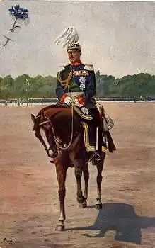 Kaiser Wilhelm zu Pferd, Künstlerkarte Starck *ca. 1916
