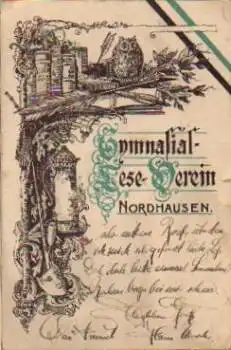 99743 Nordhausen Gymnasial Verein Eule o 4.12.1927