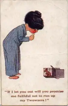 Maus im Käfig gebr. ca. 1920