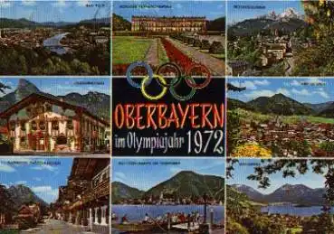 Olympiade Oberbayern Olympiajahr 1972 o 31.5.1972