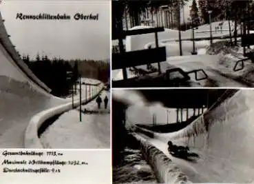 Rennschlittenbahn und Bobbahn Oberhof *ca. 1975
