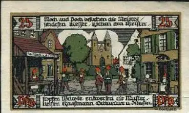 06492 Ballenstedt Zwerge Städtenotgeld, 25 Pfennige 1921
