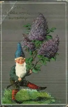Zwerg mit Fliederzweig o 13.4.1909