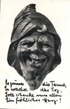 Zwerge Holzschnitzerei, Zwergenkopf, o 30.12.1936