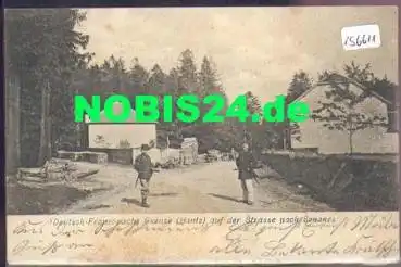 Deutsch-Französische Grenze Hantz Straße nach Senones Polizei Zoll o 10.8.1900